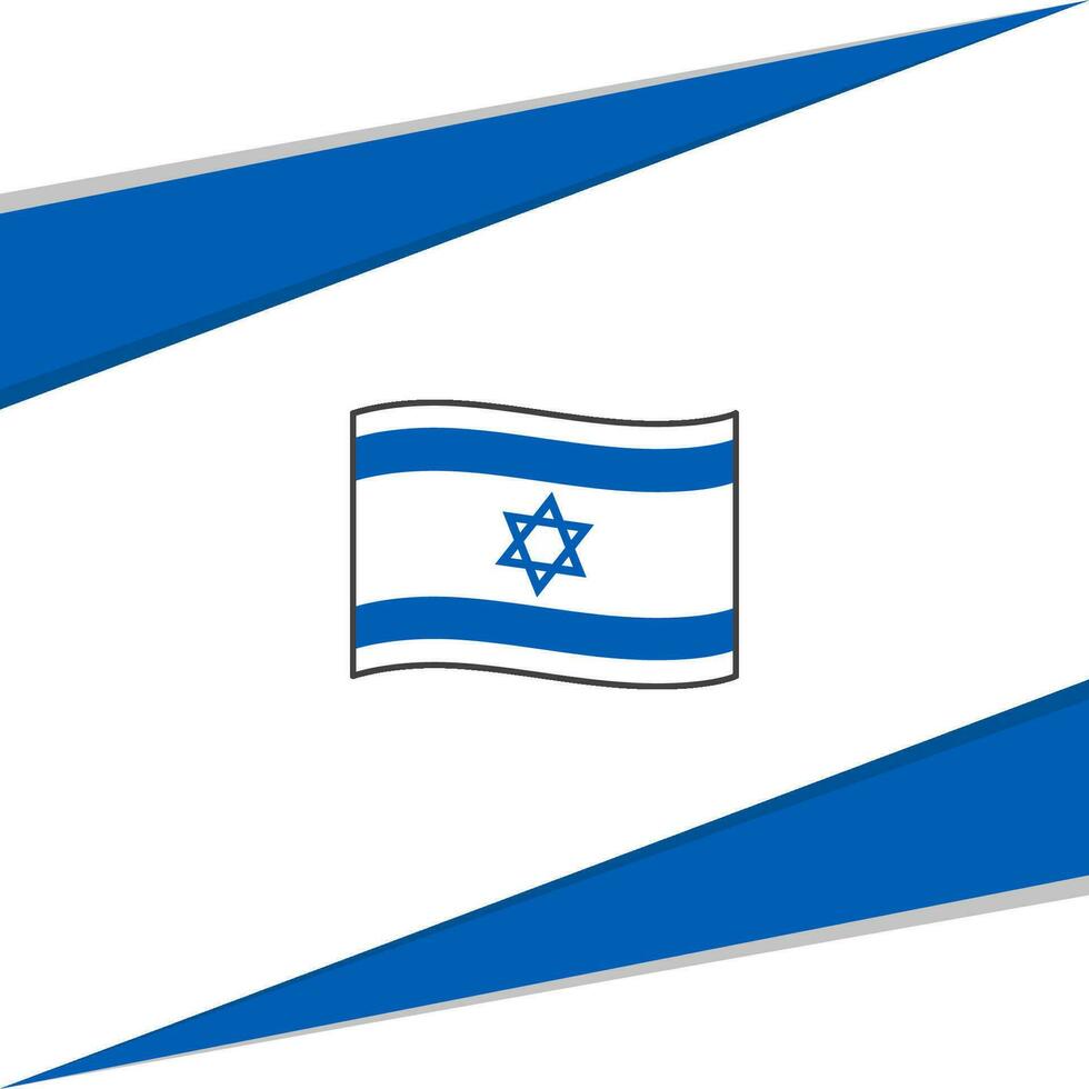 Israel Flag Abstract Background Design Template. Israel Independence Day Banner Social Media Post. Israel Design vector