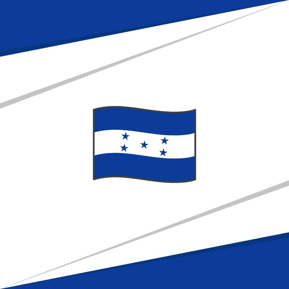 Honduras Flag Abstract Background Design Template. Honduras Independence Day Banner Social Media Post. Design vector