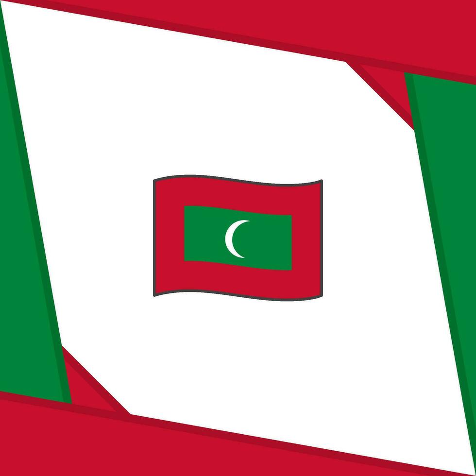 Maldivas bandera resumen antecedentes diseño modelo. Maldivas independencia día bandera social medios de comunicación correo. Maldivas independencia día vector