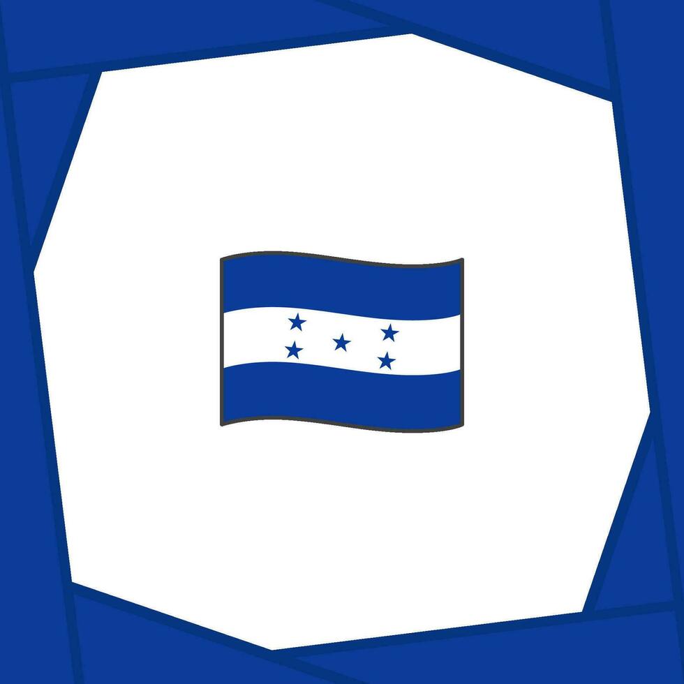 Honduras Flag Abstract Background Design Template. Honduras Independence Day Banner Social Media Post. Banner vector
