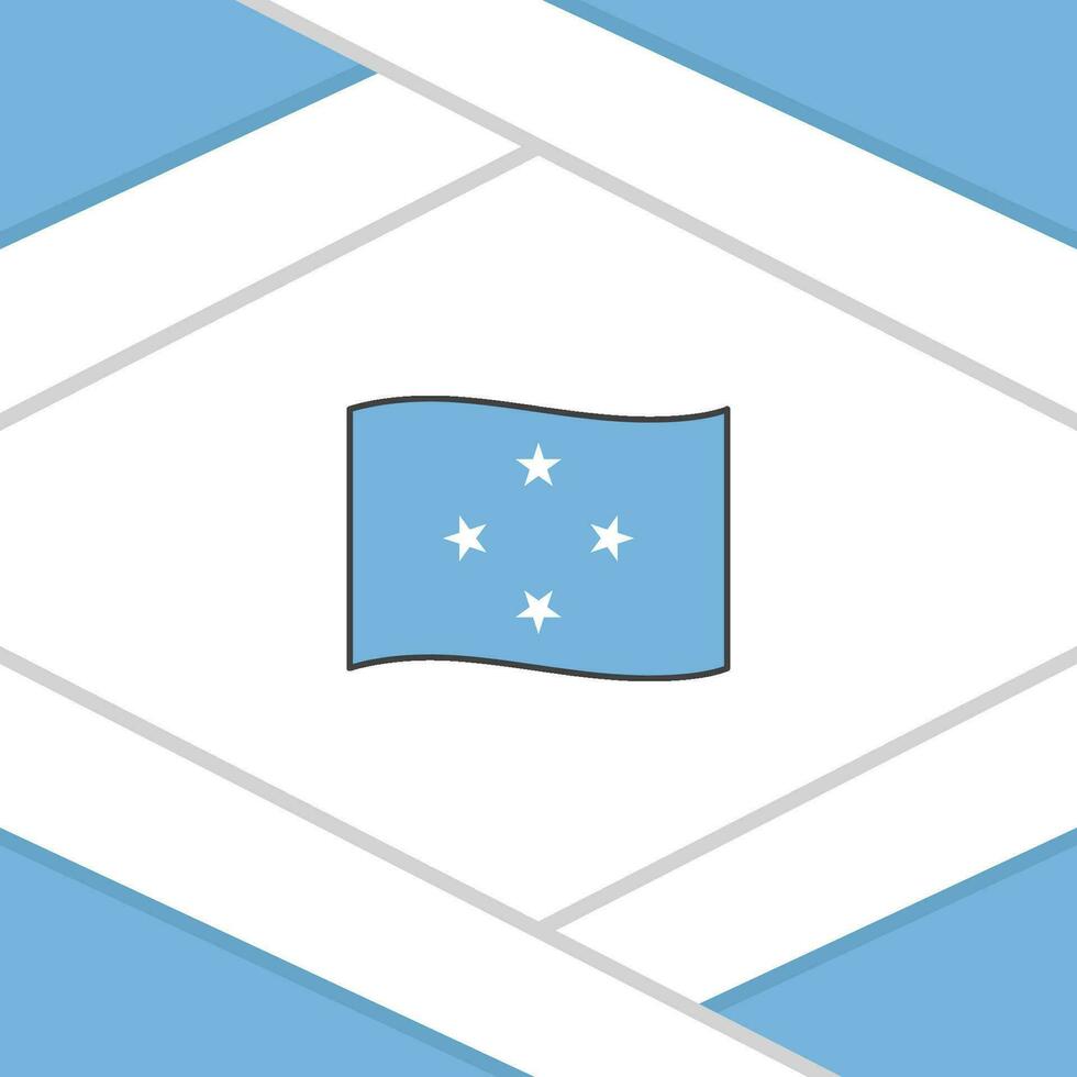 Micronesia Flag Abstract Background Design Template. Micronesia Independence Day Banner Social Media Post. Micronesia Template vector