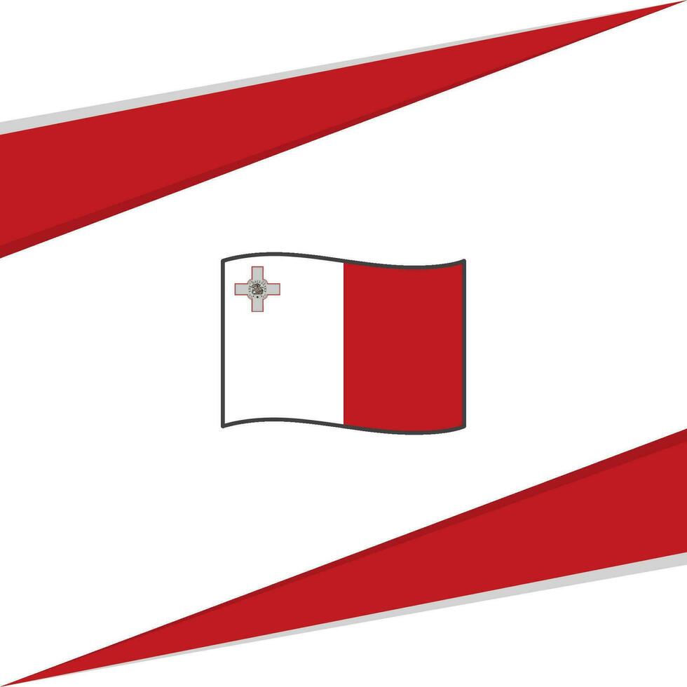 Malta Flag Abstract Background Design Template. Malta Independence Day Banner Social Media Post. Malta Design vector