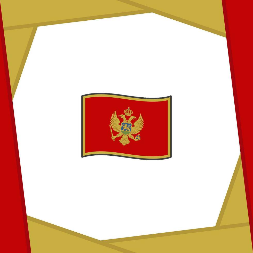 montenegro bandera resumen antecedentes diseño modelo. montenegro independencia día bandera social medios de comunicación correo. montenegro bandera vector