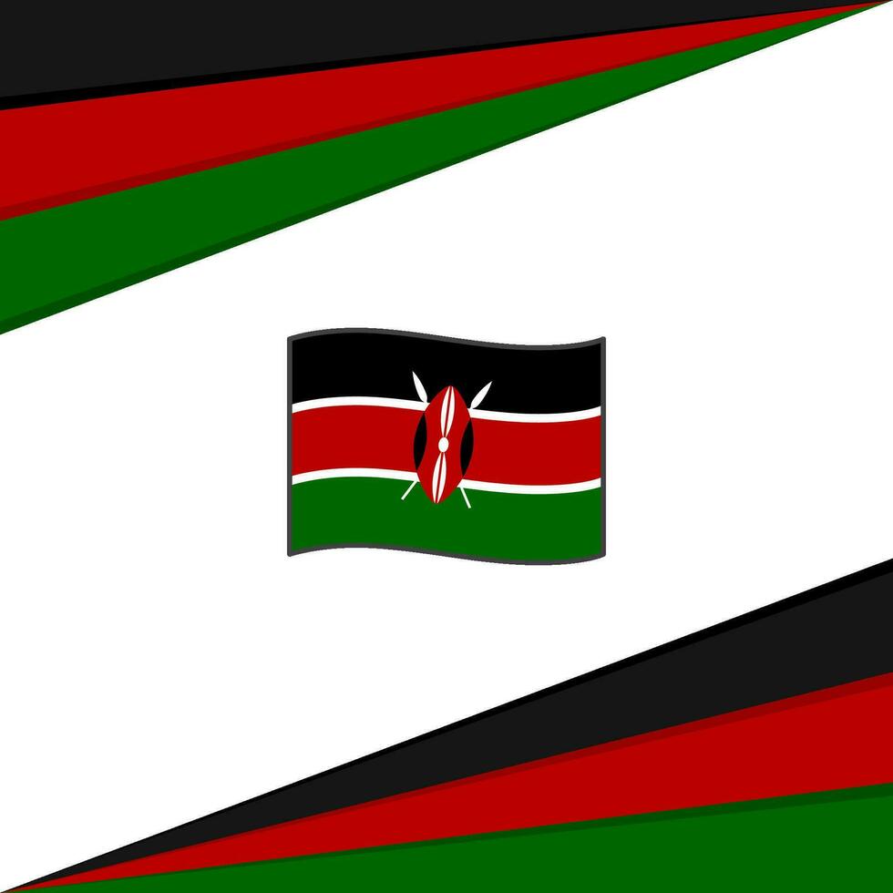 Kenya Flag Abstract Background Design Template. Kenya Independence Day Banner Social Media Post. Kenya Design vector