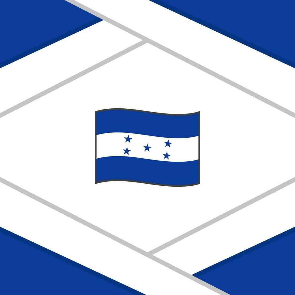 Honduras Flag Abstract Background Design Template. Honduras Independence Day Banner Social Media Post. Template vector