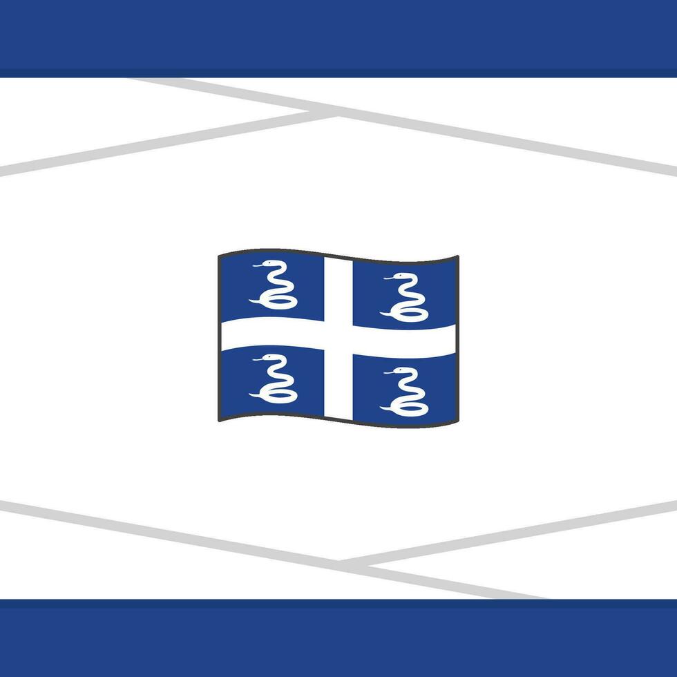 Martinique Flag Abstract Background Design Template. Martinique Independence Day Banner Social Media Post. Martinique Vector