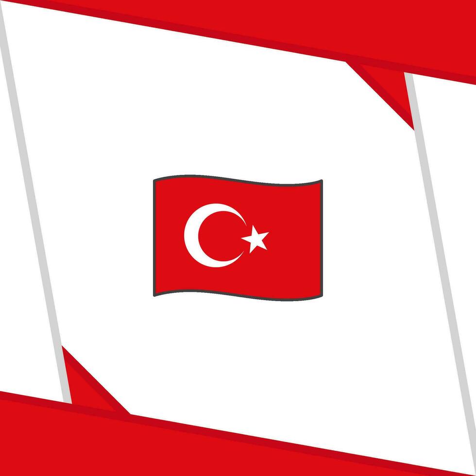 Turquía bandera resumen antecedentes diseño modelo. Turquía independencia día bandera social medios de comunicación correo. Turquía independencia día vector