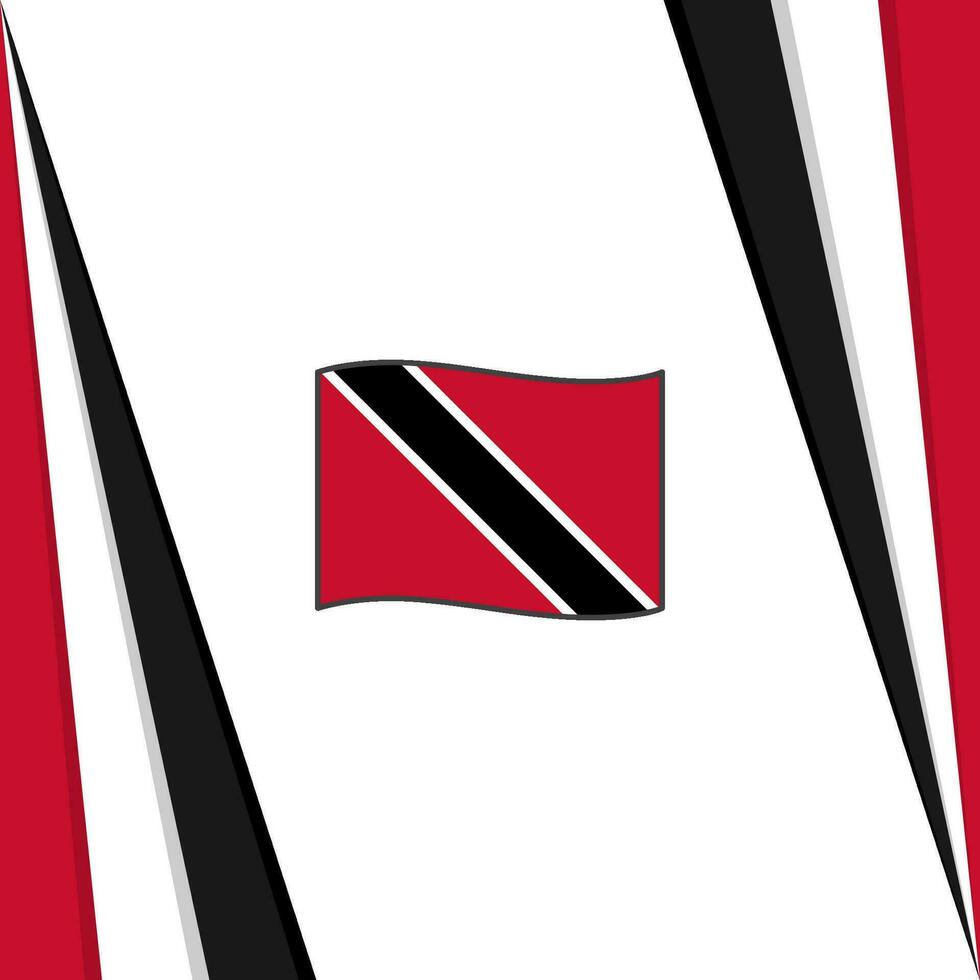 Trinidad And Tobago Flag Abstract Background Design Template. Trinidad And Tobago Independence Day Banner Social Media Post. Trinidad And Tobago Flag vector