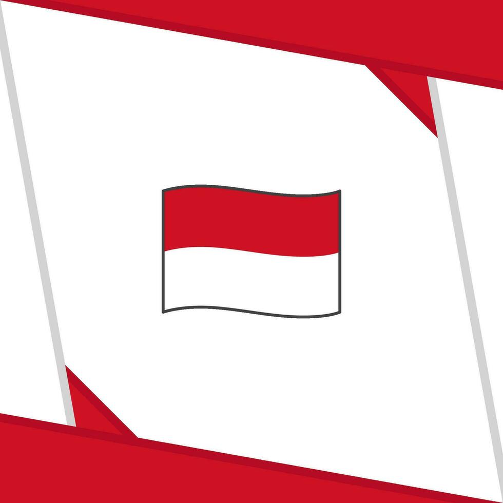 Monaco Flag Abstract Background Design Template. Monaco Independence Day Banner Social Media Post. Monaco Independence Day vector