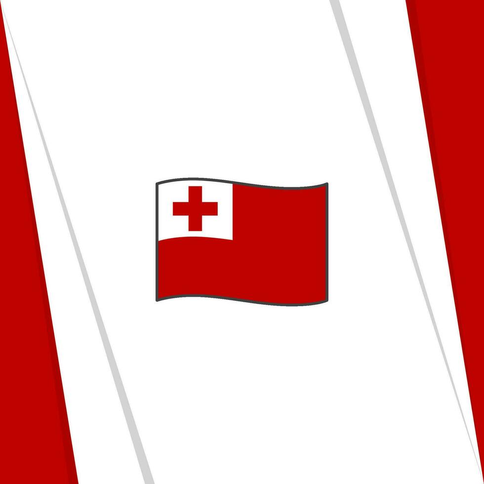 Tonga Flag Abstract Background Design Template. Tonga Independence Day Banner Social Media Post. Tonga Flag vector