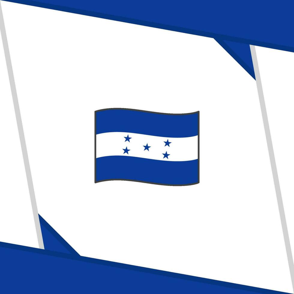 Honduras Flag Abstract Background Design Template. Honduras Independence Day Banner Social Media Post. Independence Day vector