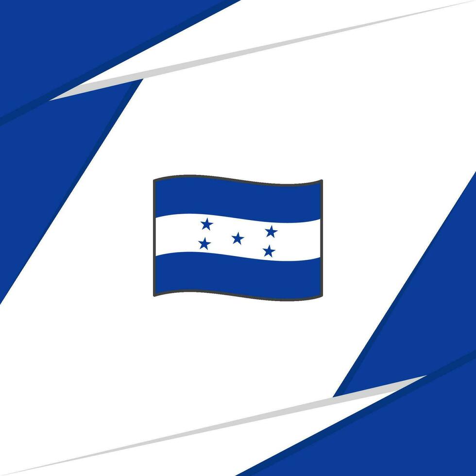 Honduras Flag Abstract Background Design Template. Honduras Independence Day Banner Social Media Post vector