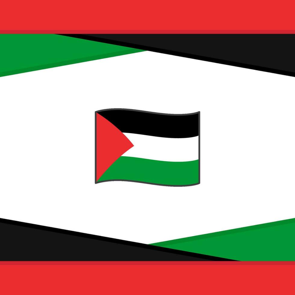 Palestine Flag Abstract Background Design Template. Palestine Independence Day Banner Social Media Post. Palestine Vector