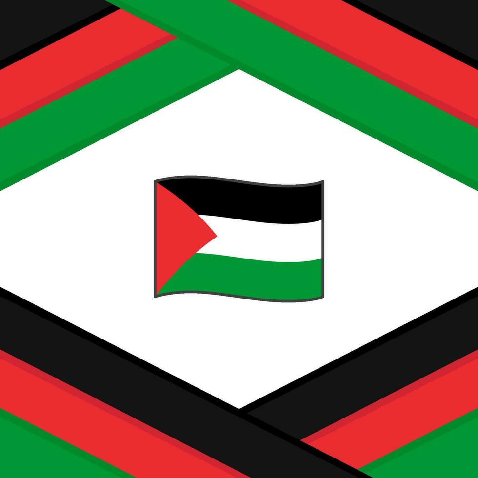 Palestine Flag Abstract Background Design Template. Palestine Independence Day Banner Social Media Post. Palestine Template vector