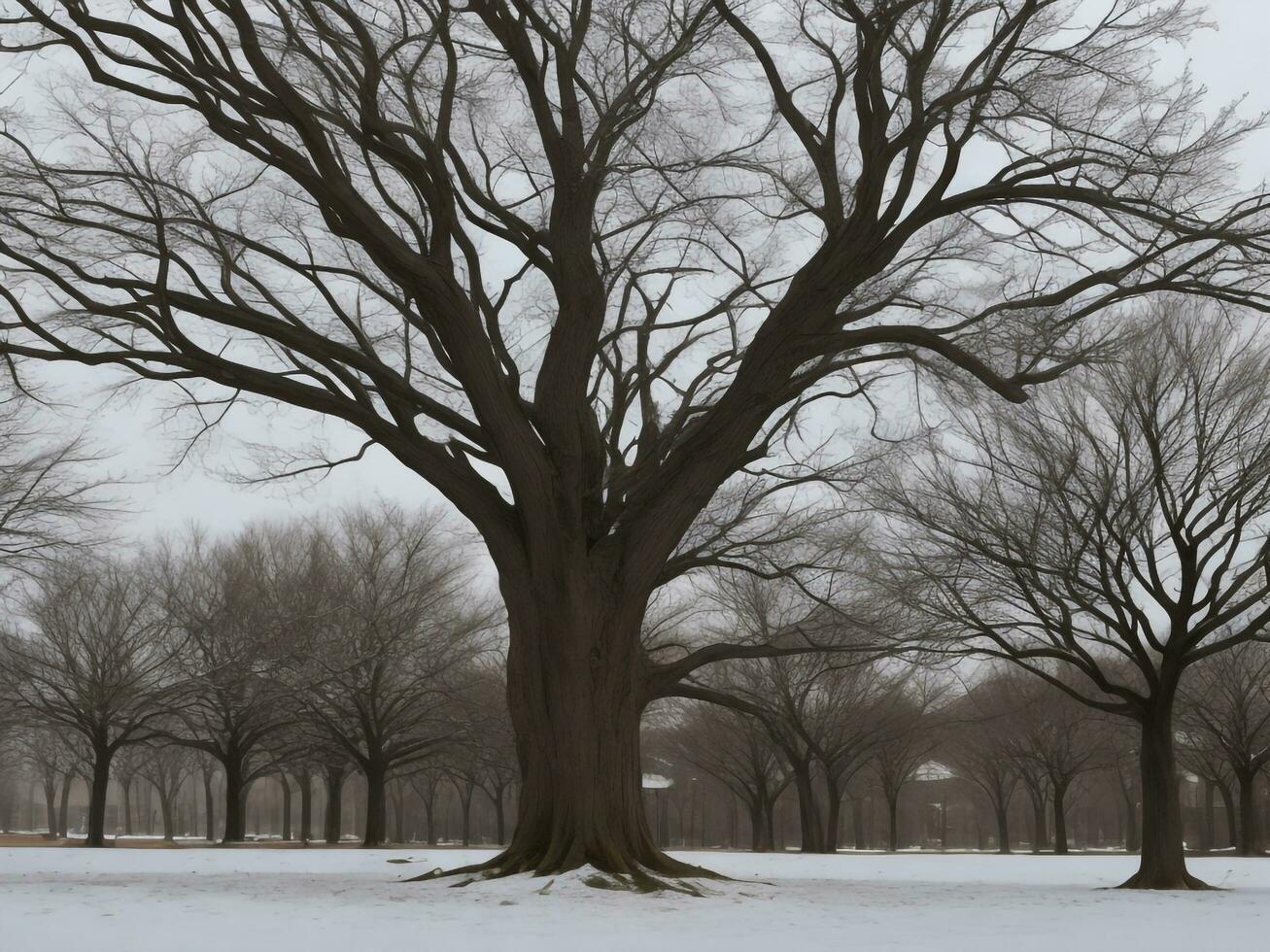 tree beautiful close up image ai generated photo