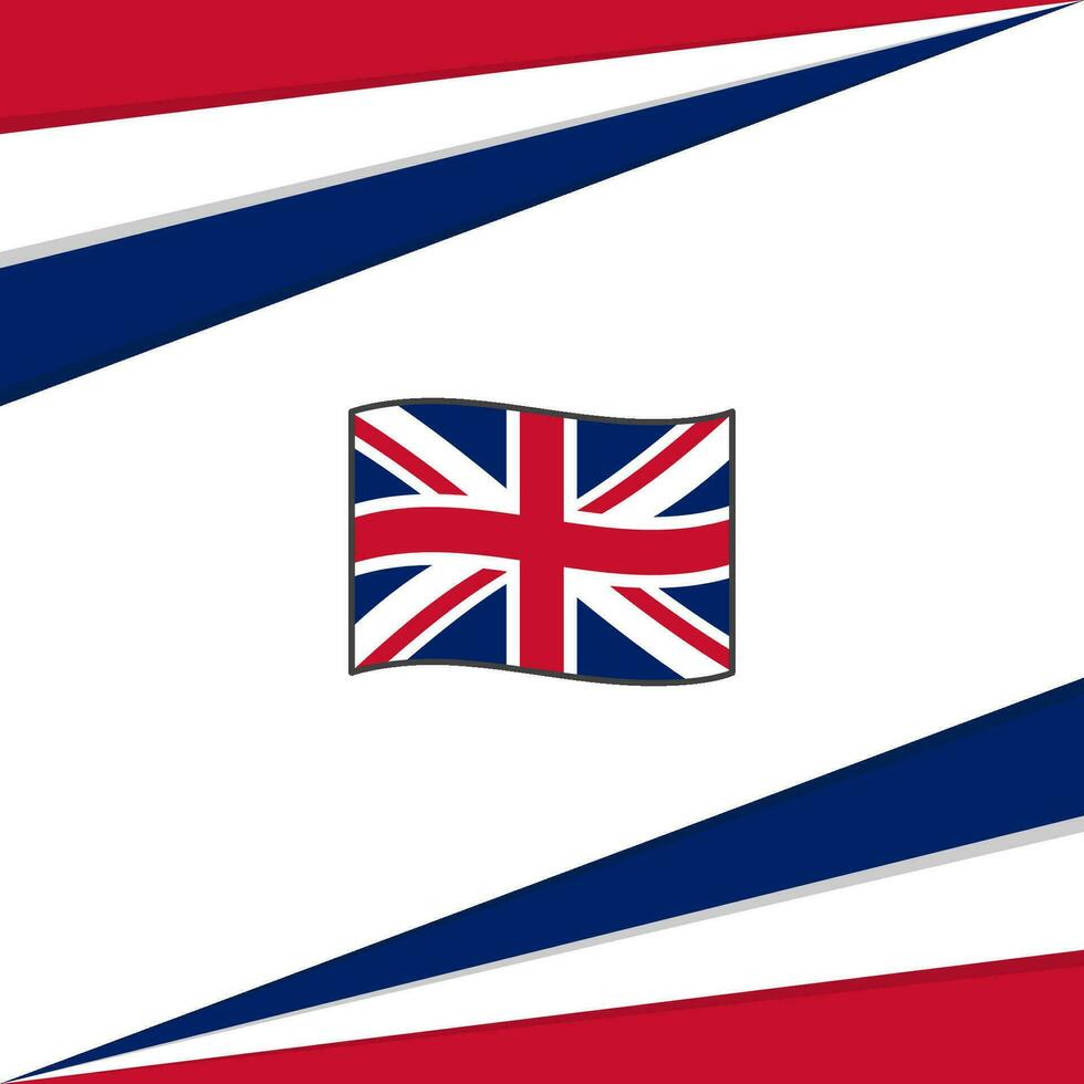 United Kingdom Flag Abstract Background Design Template. United Kingdom Independence Day Banner Social Media Post. United Kingdom Design vector