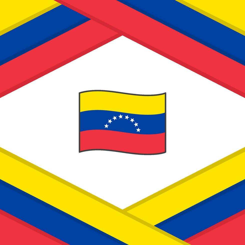 Venezuela Flag Abstract Background Design Template. Venezuela Independence Day Banner Social Media Post. Venezuela Template vector