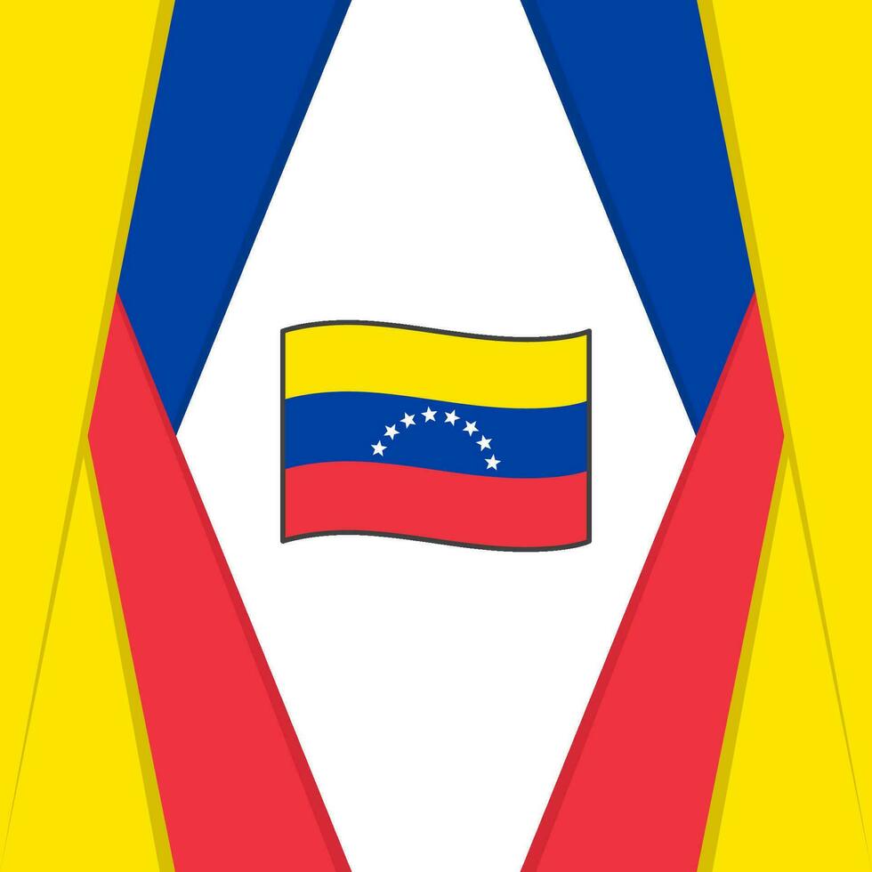 Venezuela Flag Abstract Background Design Template. Venezuela Independence Day Banner Social Media Post. Venezuela Background vector