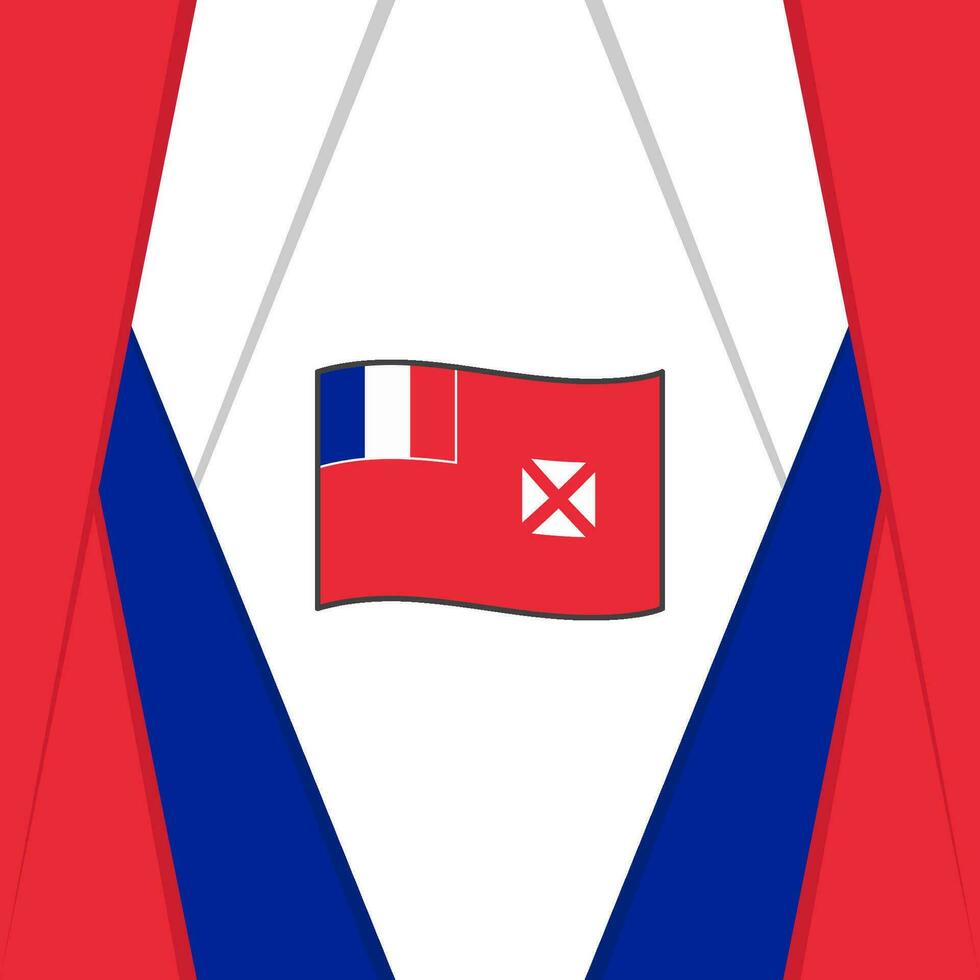 Wallis And Futuna Flag Abstract Background Design Template. Wallis And Futuna Independence Day Banner Social Media Post. Wallis And Futuna Background vector