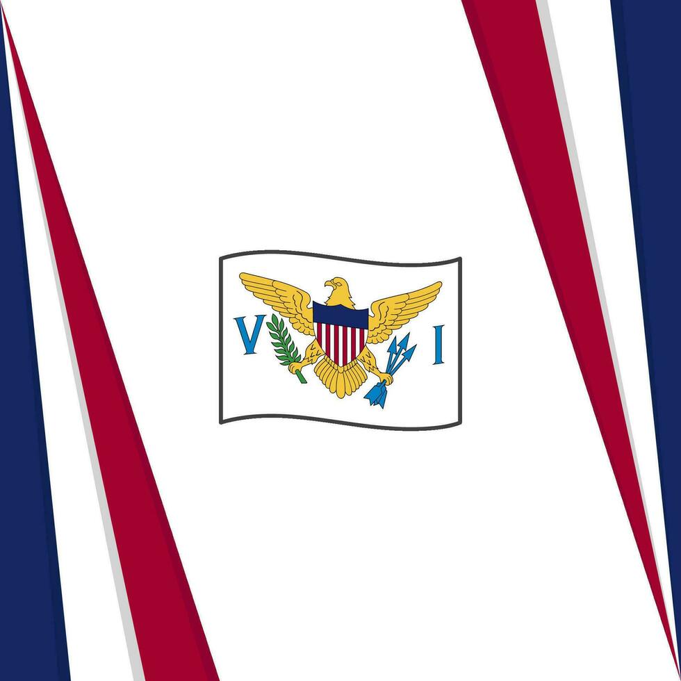 U.S. Virgin Islands Flag Abstract Background Design Template. U.S. Virgin Islands Independence Day Banner Social Media Post. U.S. Virgin Islands Flag vector