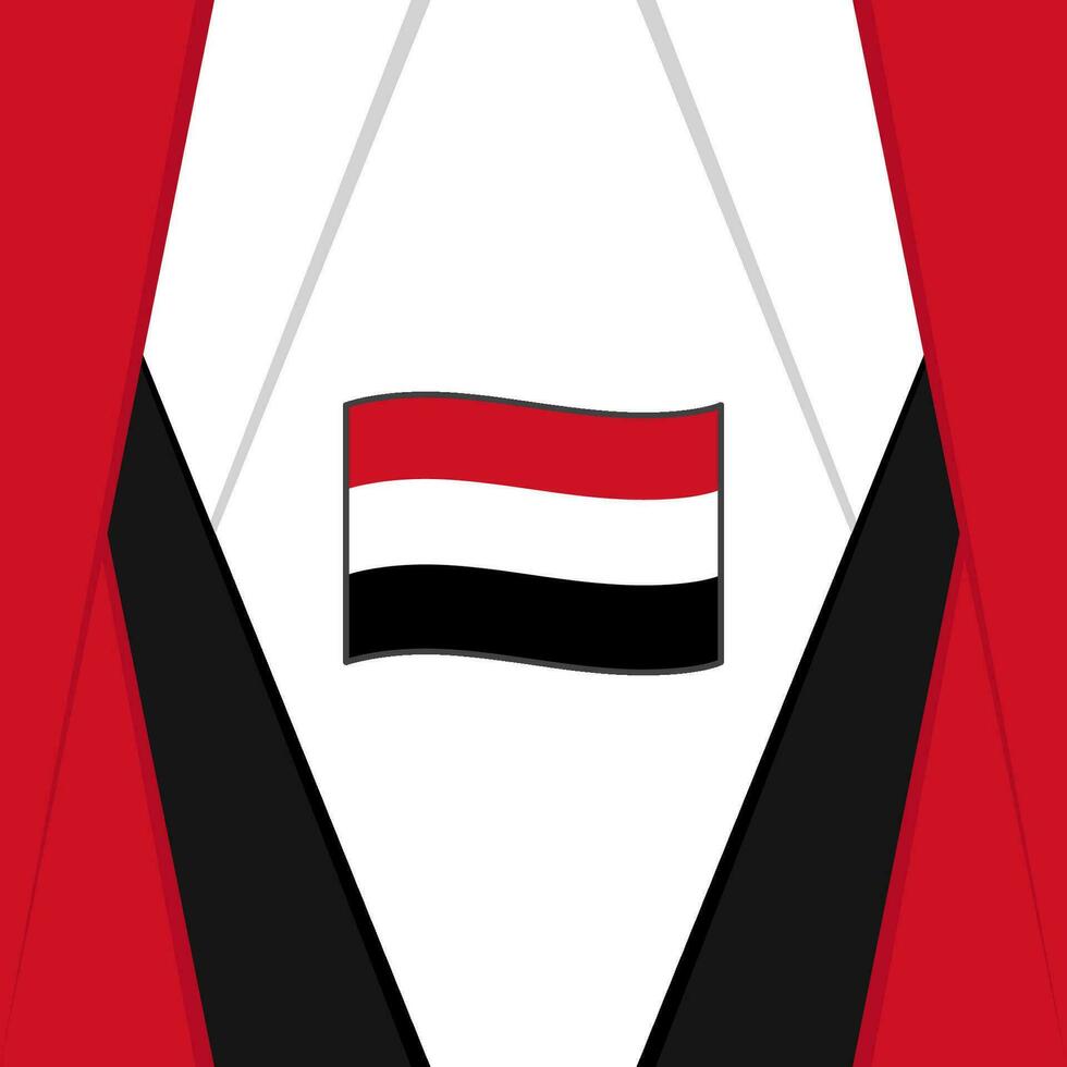 Yemen Flag Abstract Background Design Template. Yemen Independence Day Banner Social Media Post. Yemen Background vector