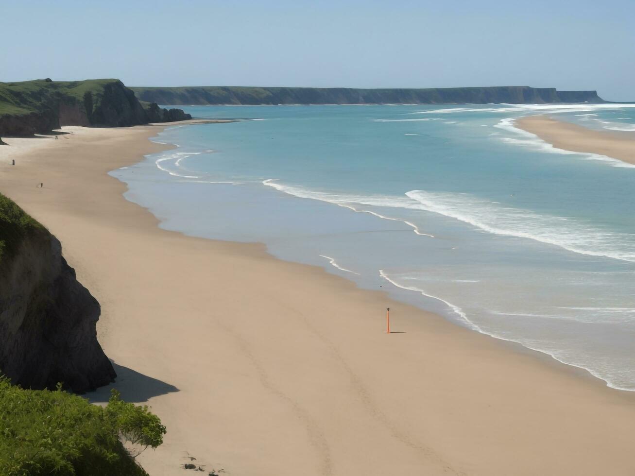beach beautiful close up image ai generated photo