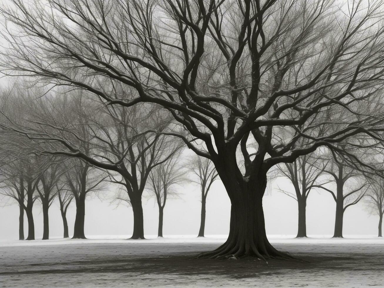 árbol hermosa cerca arriba imagen ai generado foto