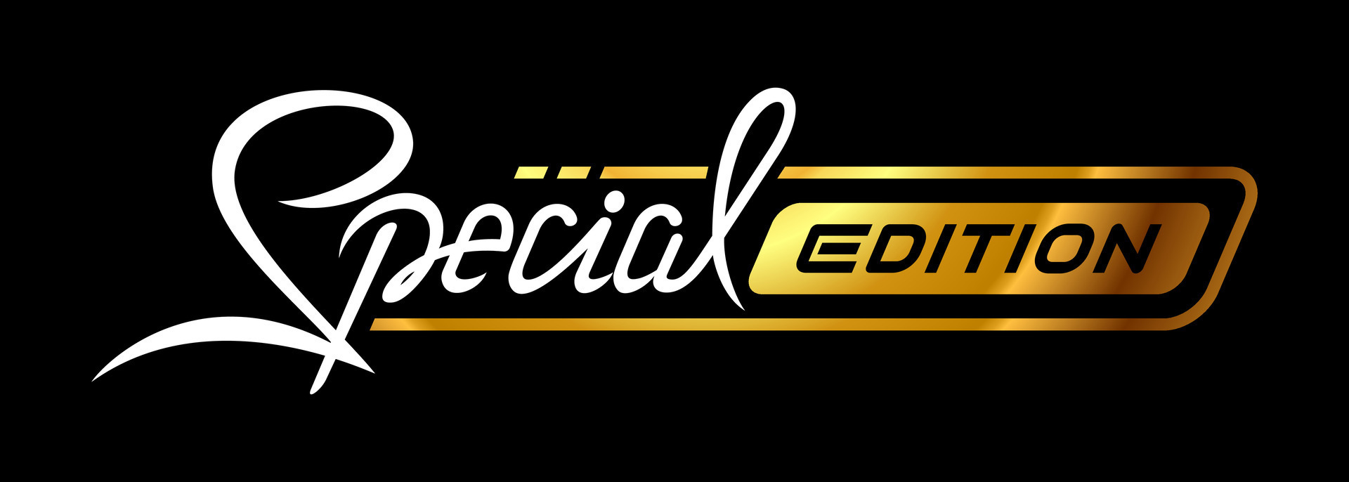 Special Edition vector typography design with lettering style. Elegant