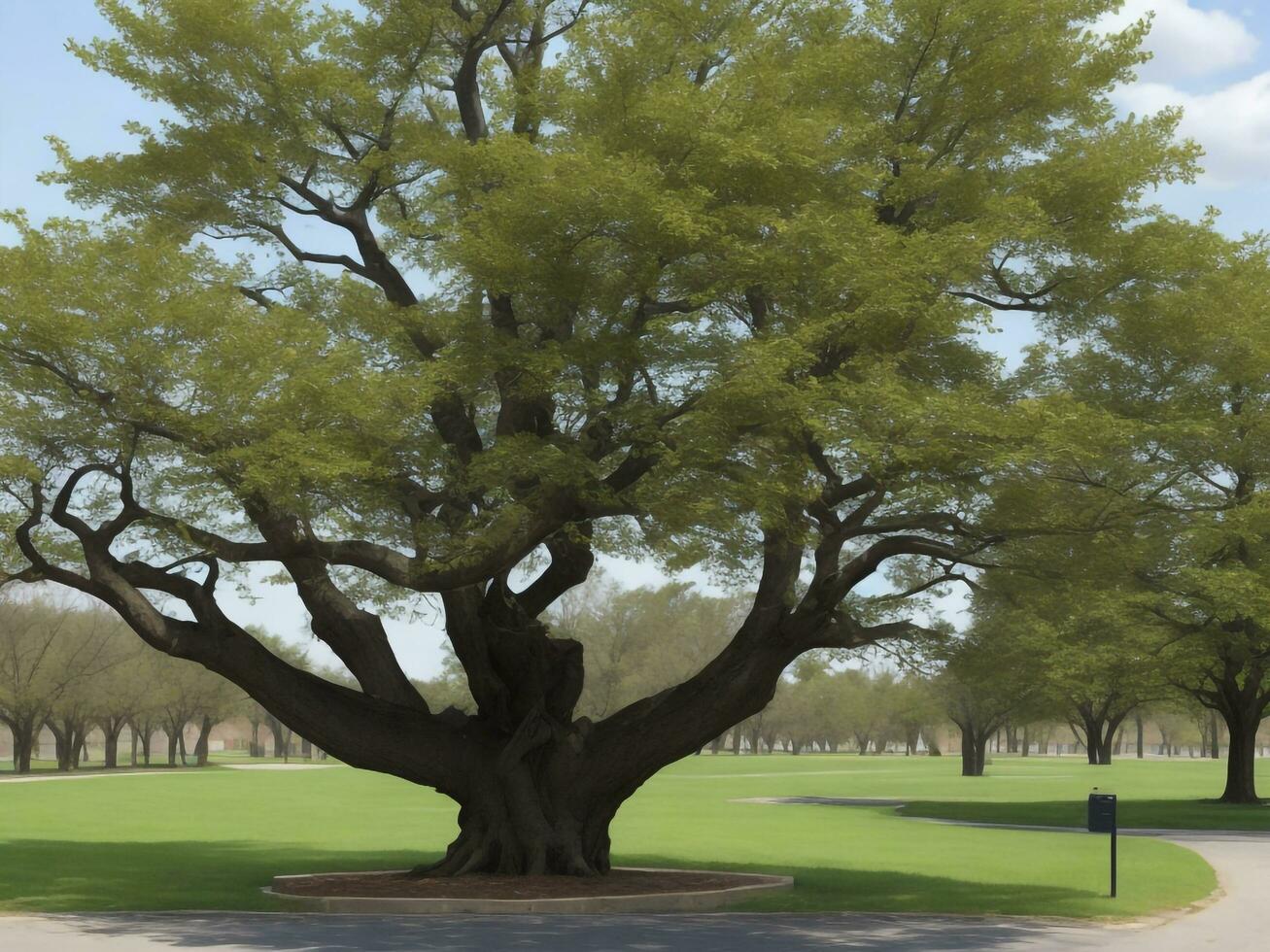 árbol hermosa cerca arriba imagen ai generado foto