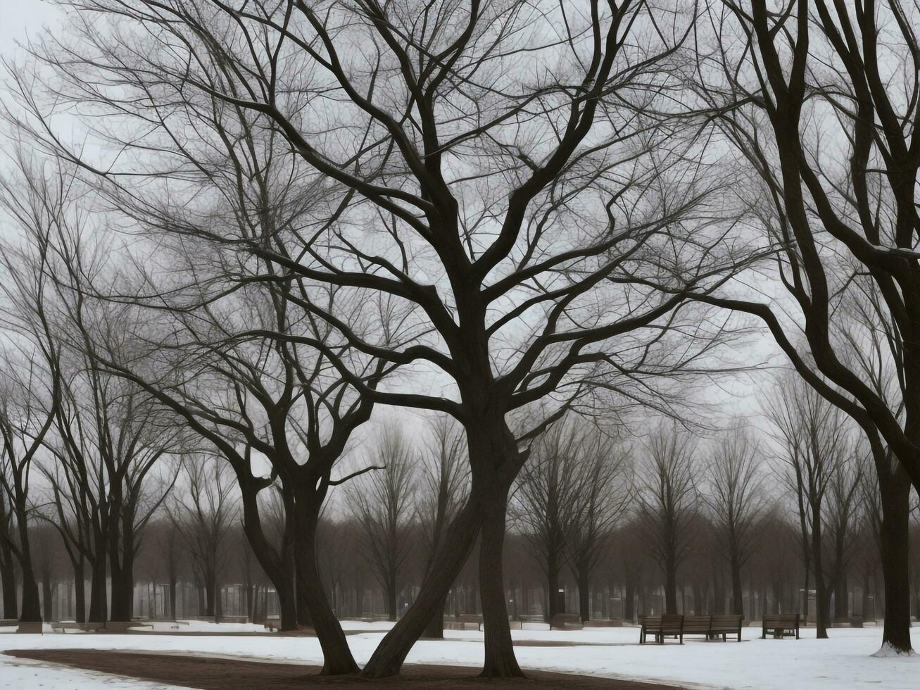 árbol hermosa cerca arriba imagen ai generado foto