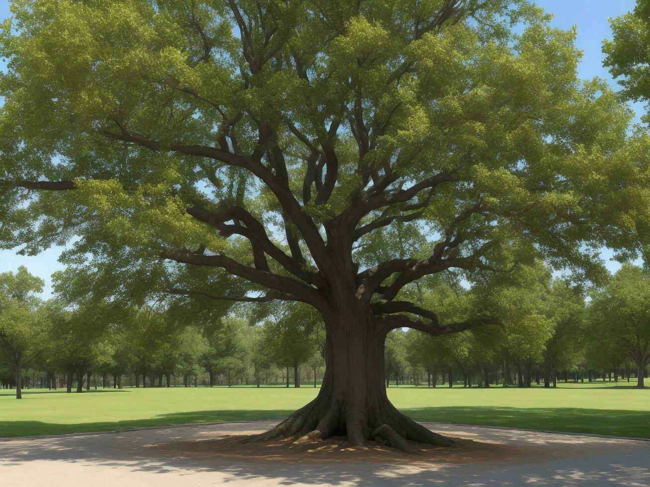 árbol hermosa cerca arriba imagen ai generado foto