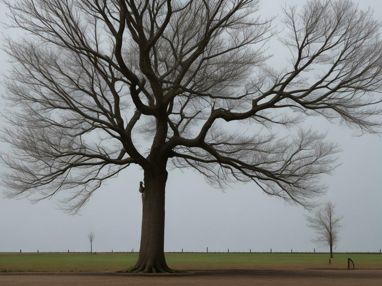 tree beautiful close up image ai generated photo