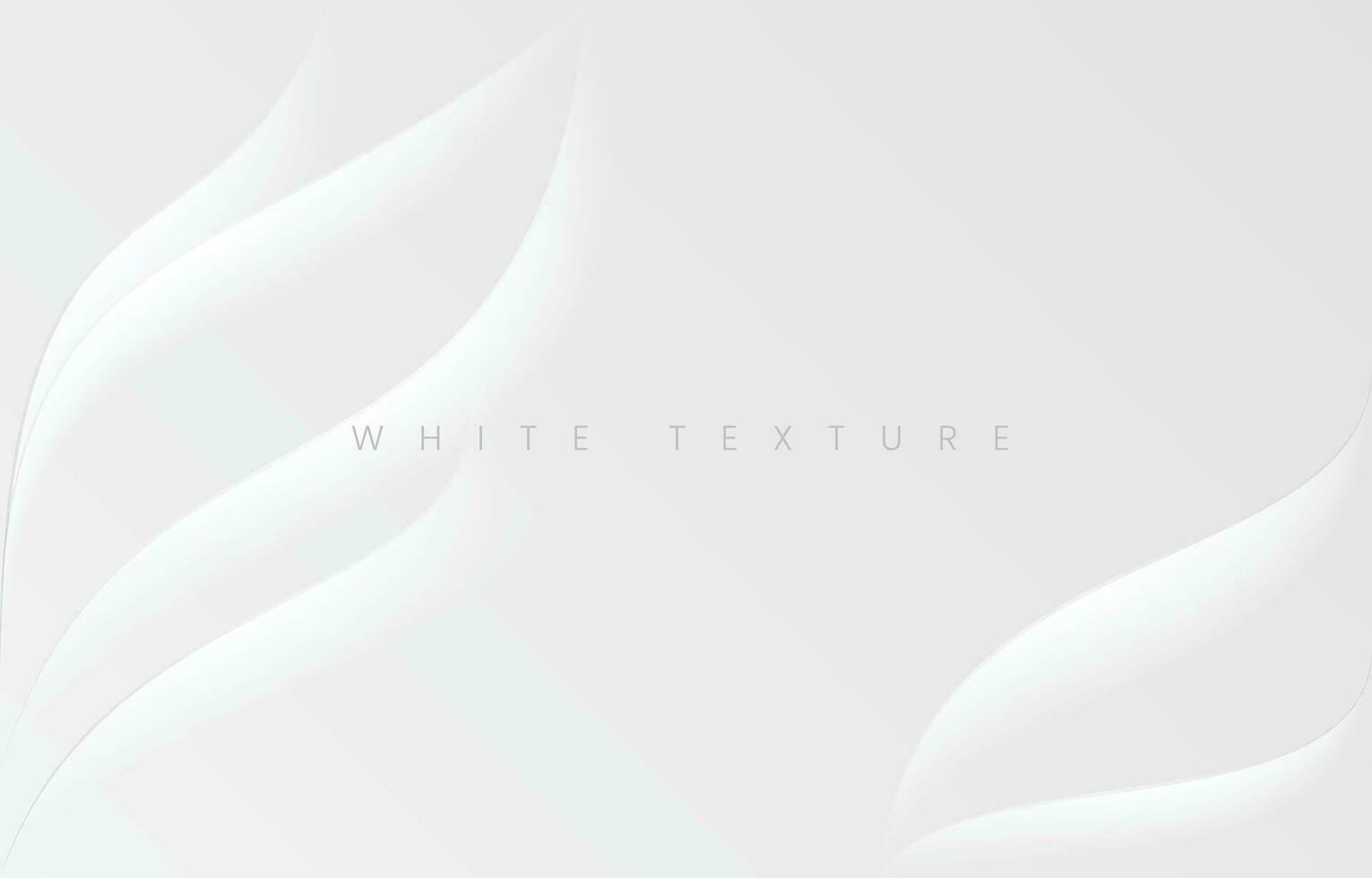 Modern White Abstract Texture Background, Geometry Concept with Space. Wave Gradient Design Style. Futuristic Technology Wallpaper Vector Illustration