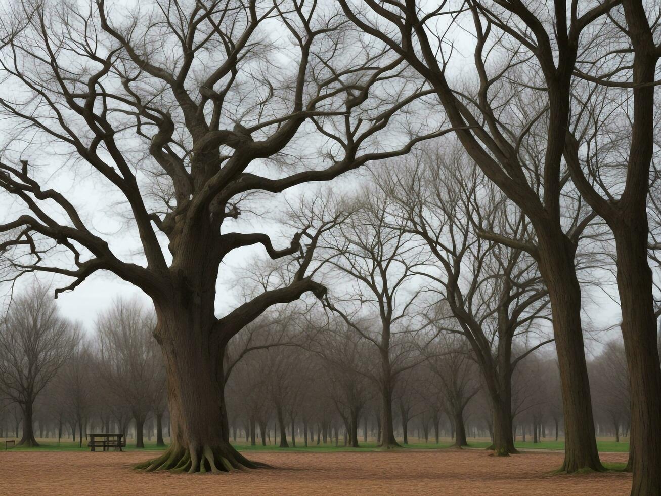 tree beautiful close up image ai generated photo