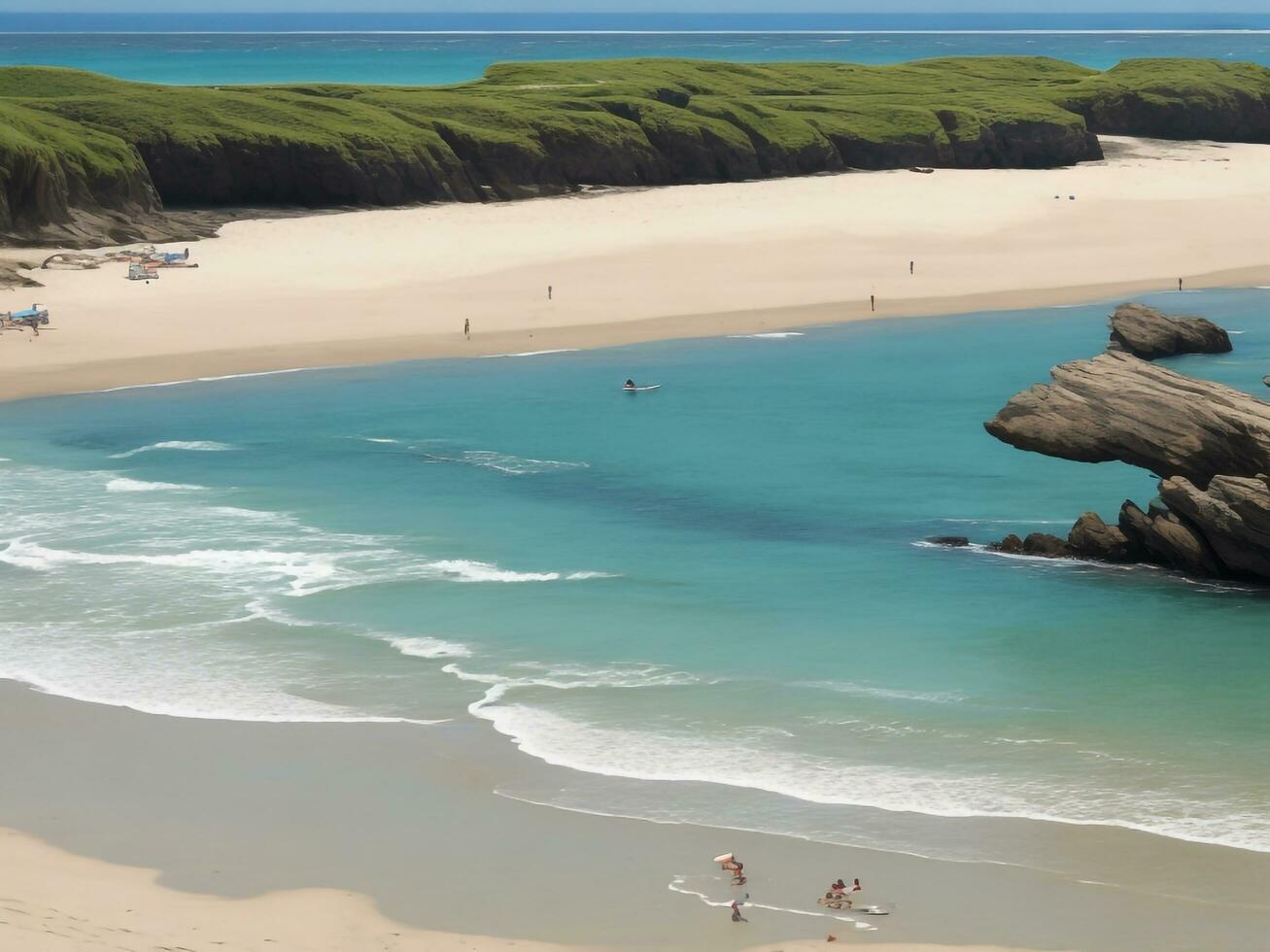 beach beautiful close up image ai generated photo