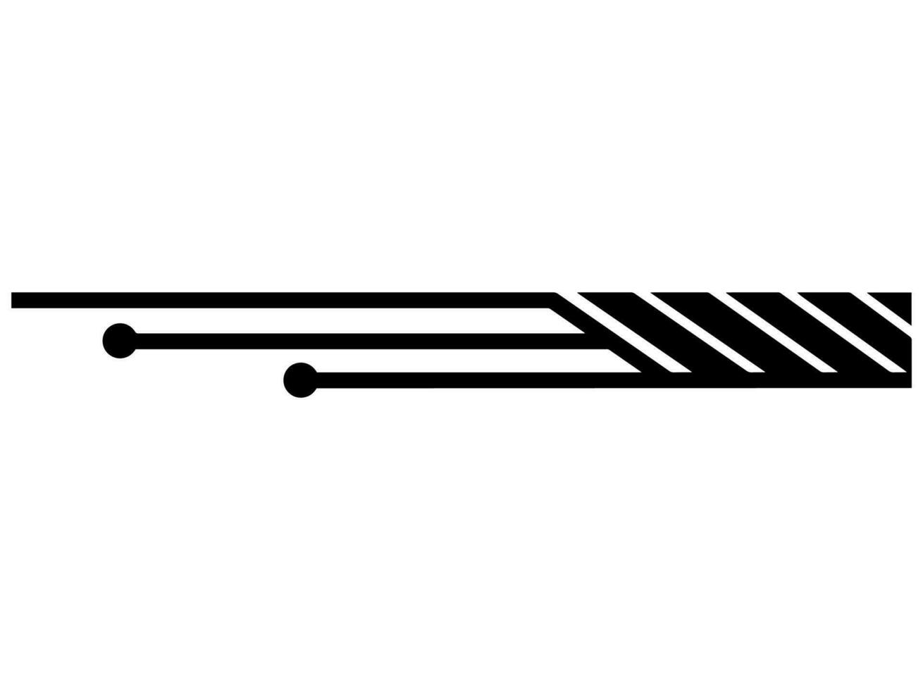 Futuristic Tech Line Border vector