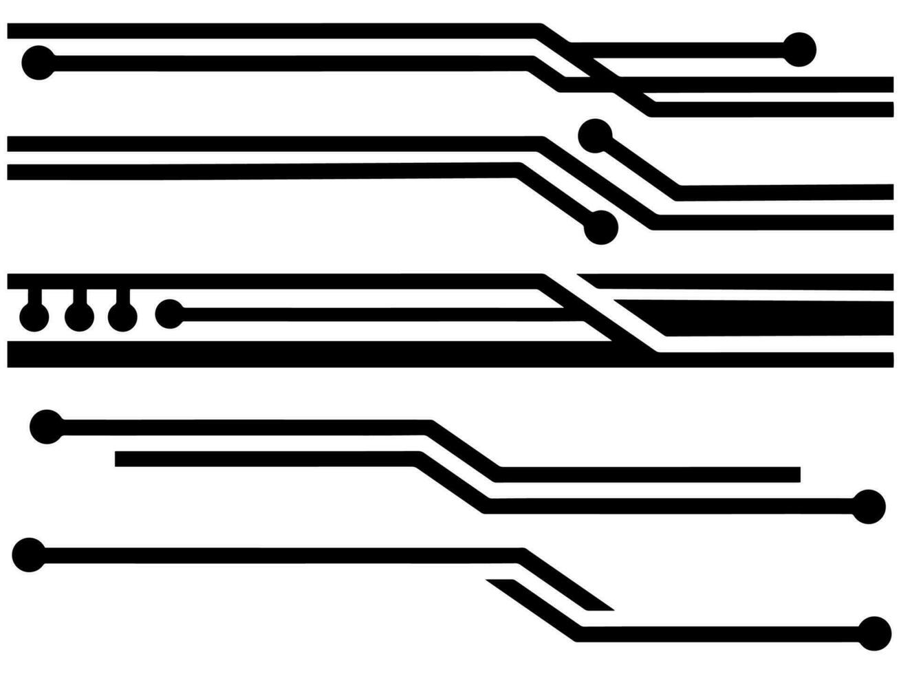 Tech Futuristic Frame Line vector