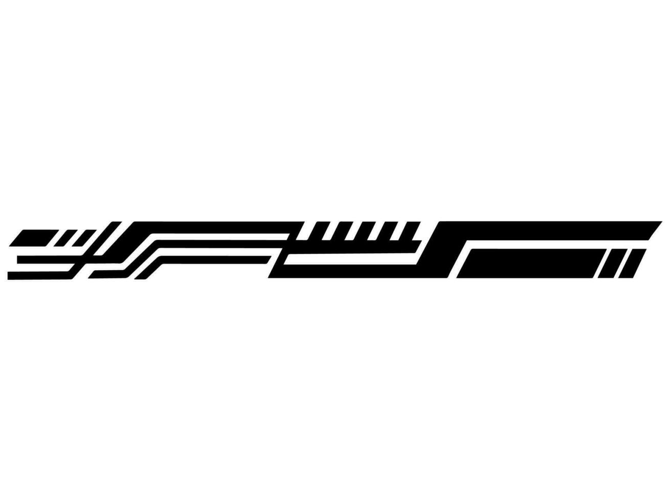 Futuristic Tech Line Border vector