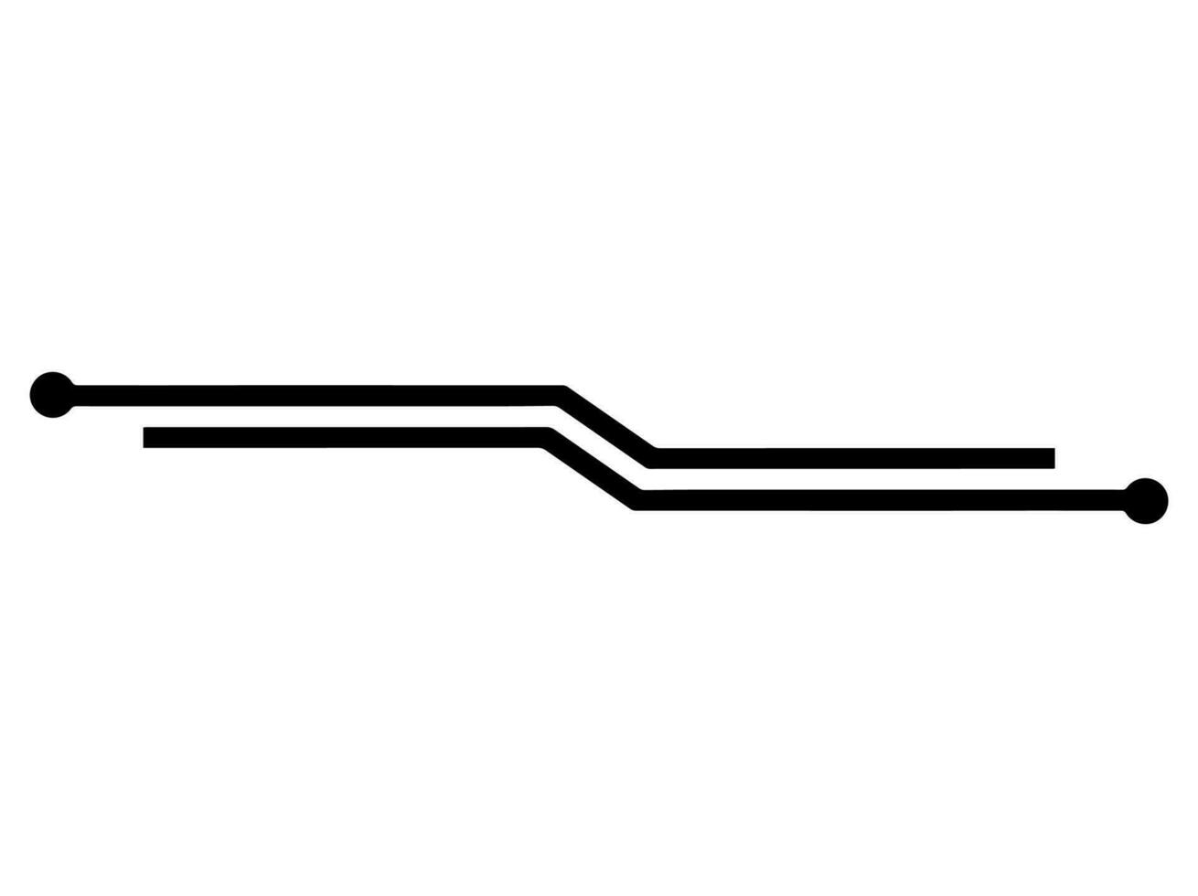Futuristic Tech Line Border vector