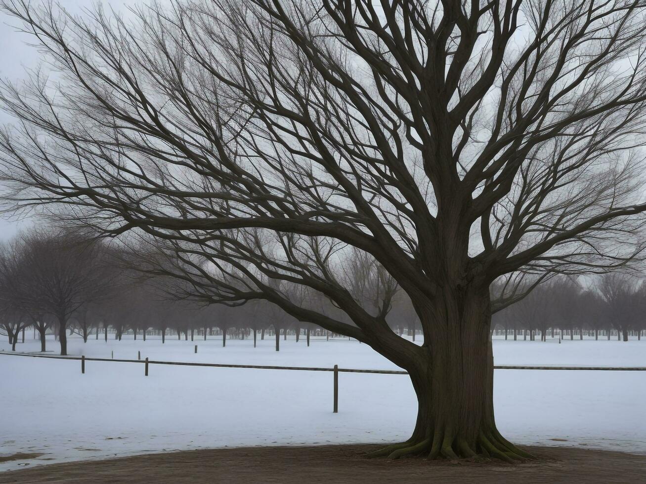 árbol hermosa cerca arriba imagen ai generado foto