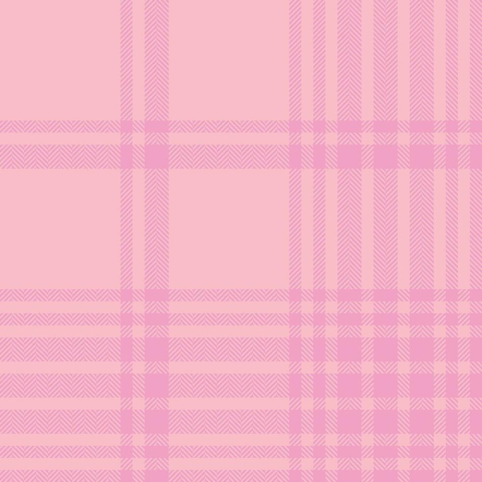 Plaid check pattern in pink. Seamless fabric texture. Tartan textile print. vector