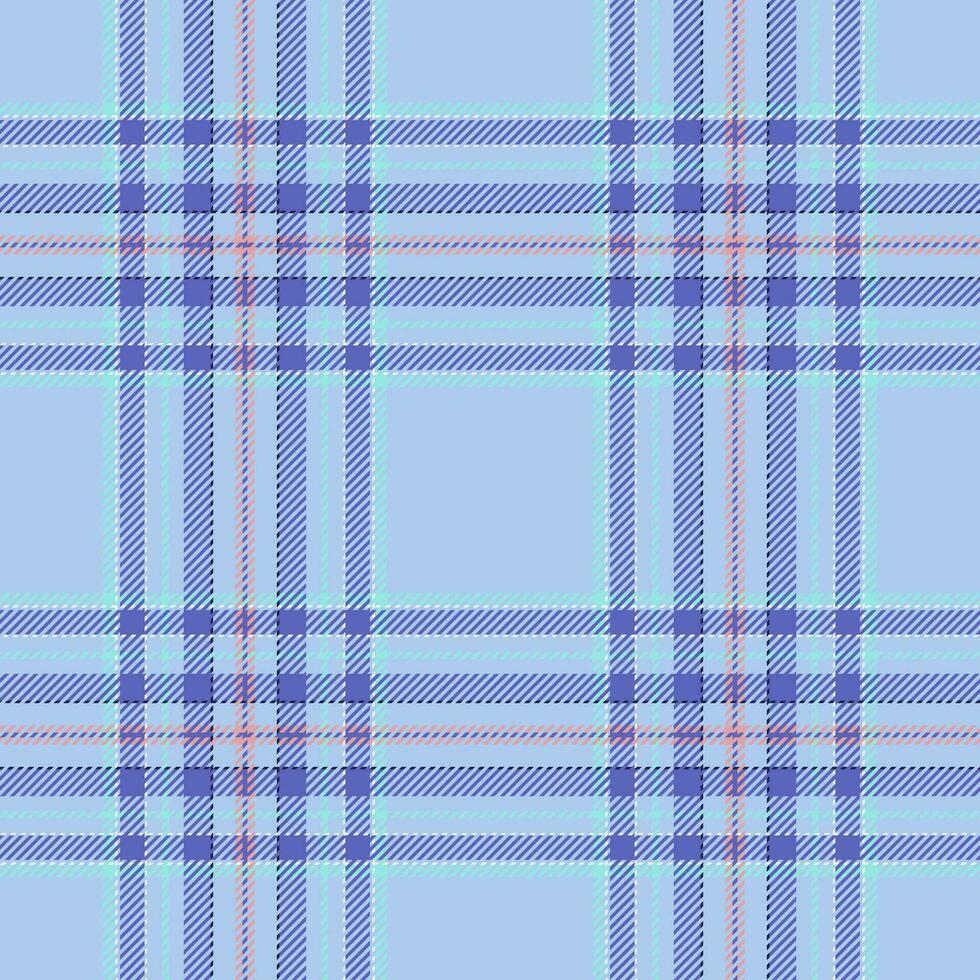 Plaid seamless pattern. Check fabric texture. Vector textile print.