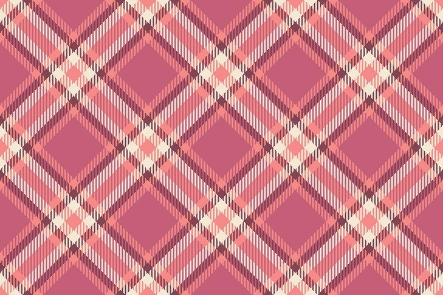 Check plaid texture of fabric vector seamless with a background pattern tartan textile.