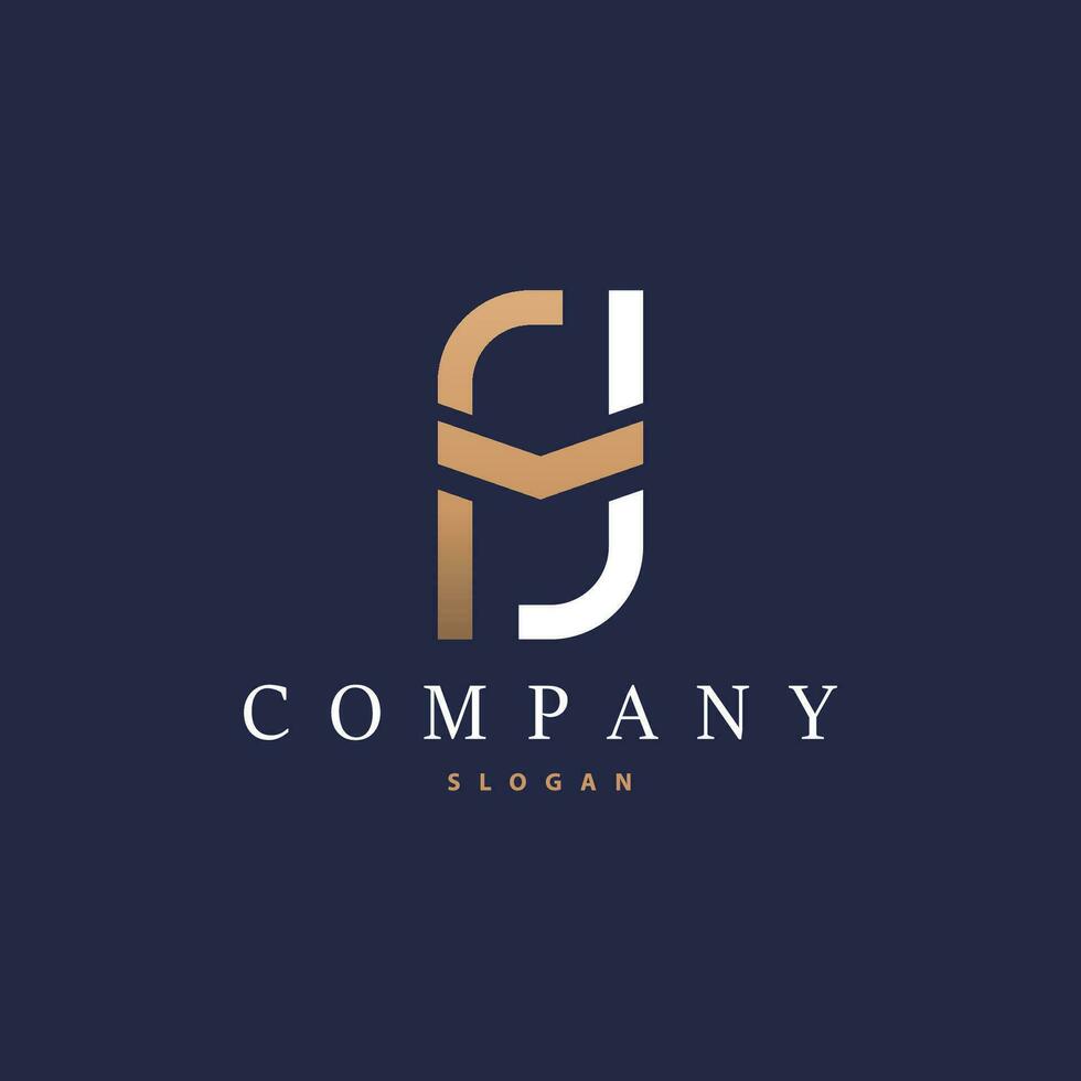 Initial HM Letter Logo, Modern and Luxury Vector Minimalist MH Logo Template