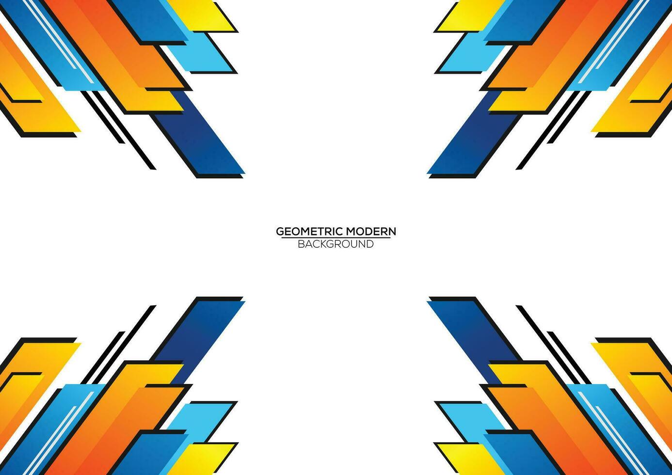 modern geometric background abstract design vector