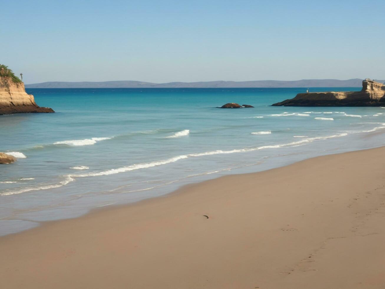 beach beautiful close up image ai generated photo