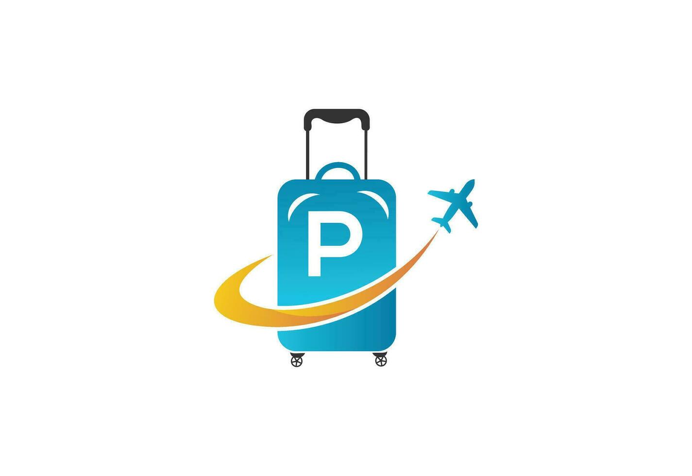 Creative Initial Letter O Air Travel Logo Design Template. vector