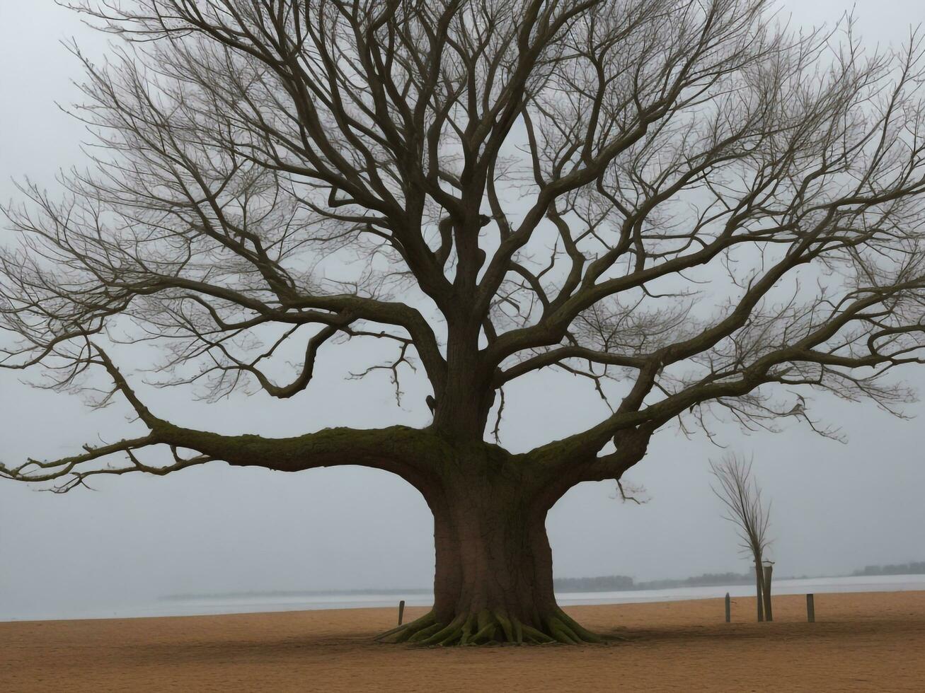 árbol hermosa cerca arriba imagen ai generado foto