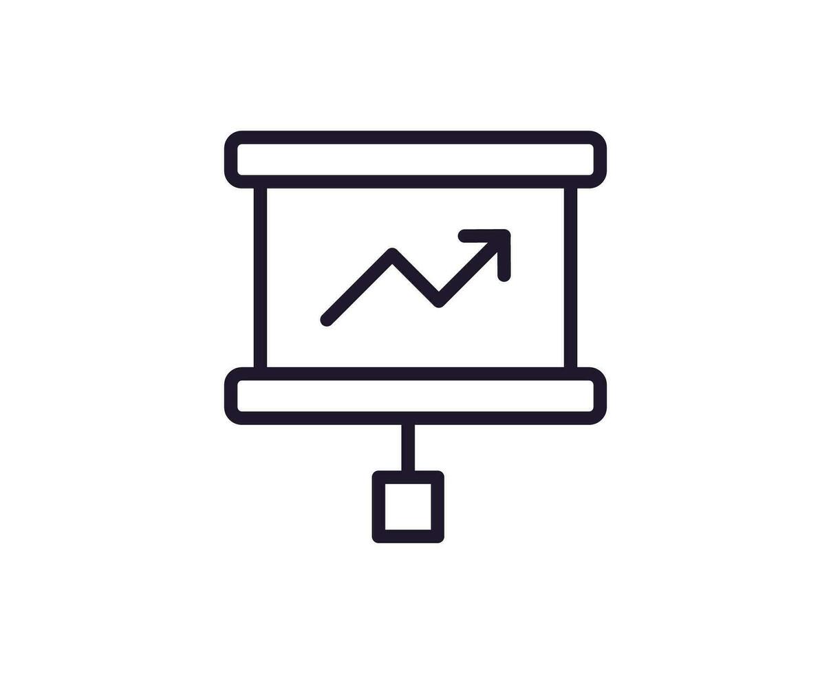 Single line icon of grwoth on isolated white background. High quality editable stroke for mobile apps, web design, websites, online shops etc. vector