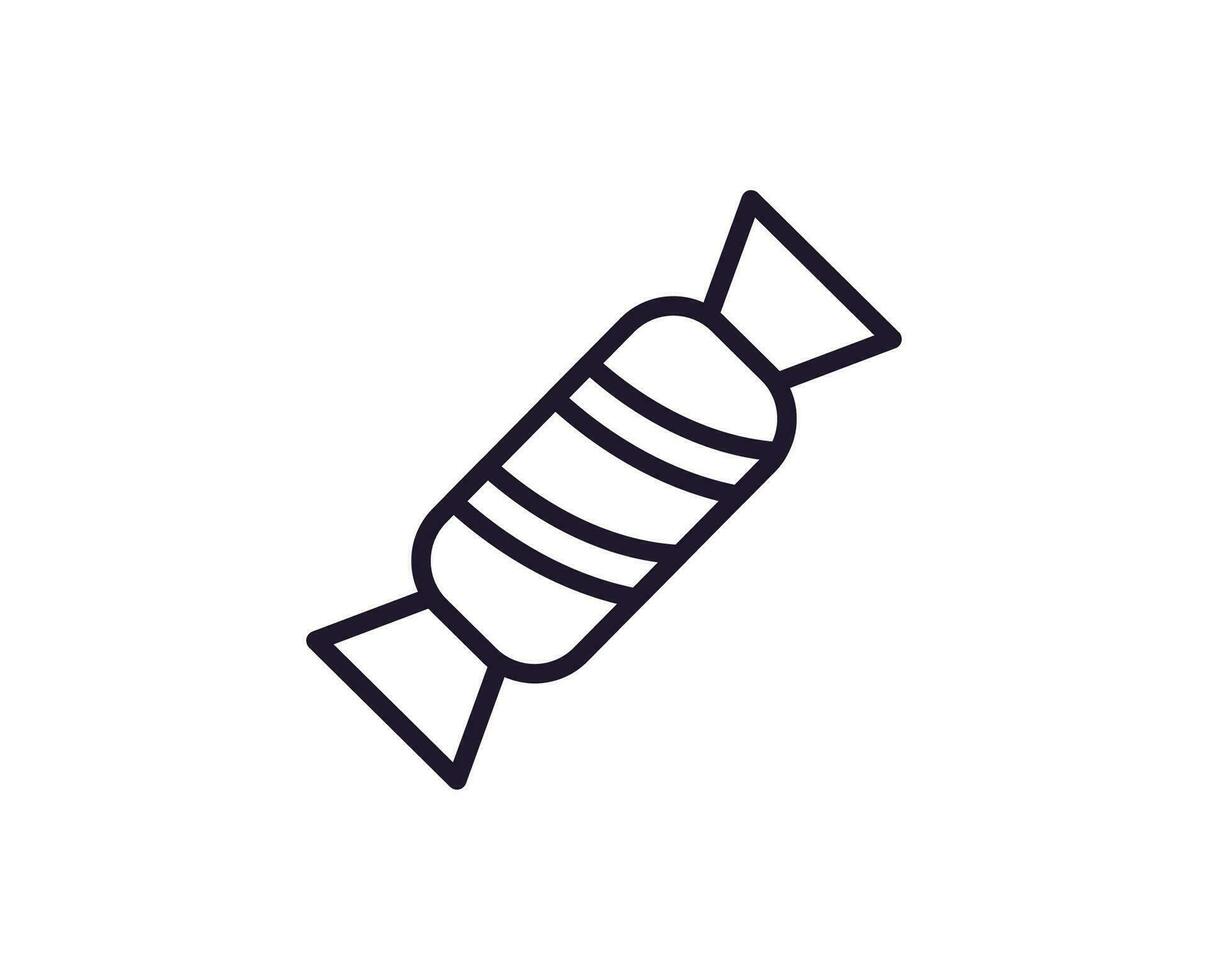 Single line icon of candy High quality vector illustration for design, web sites, internet shops, online books etc. Editable stroke in trendy flat style isolated on white background